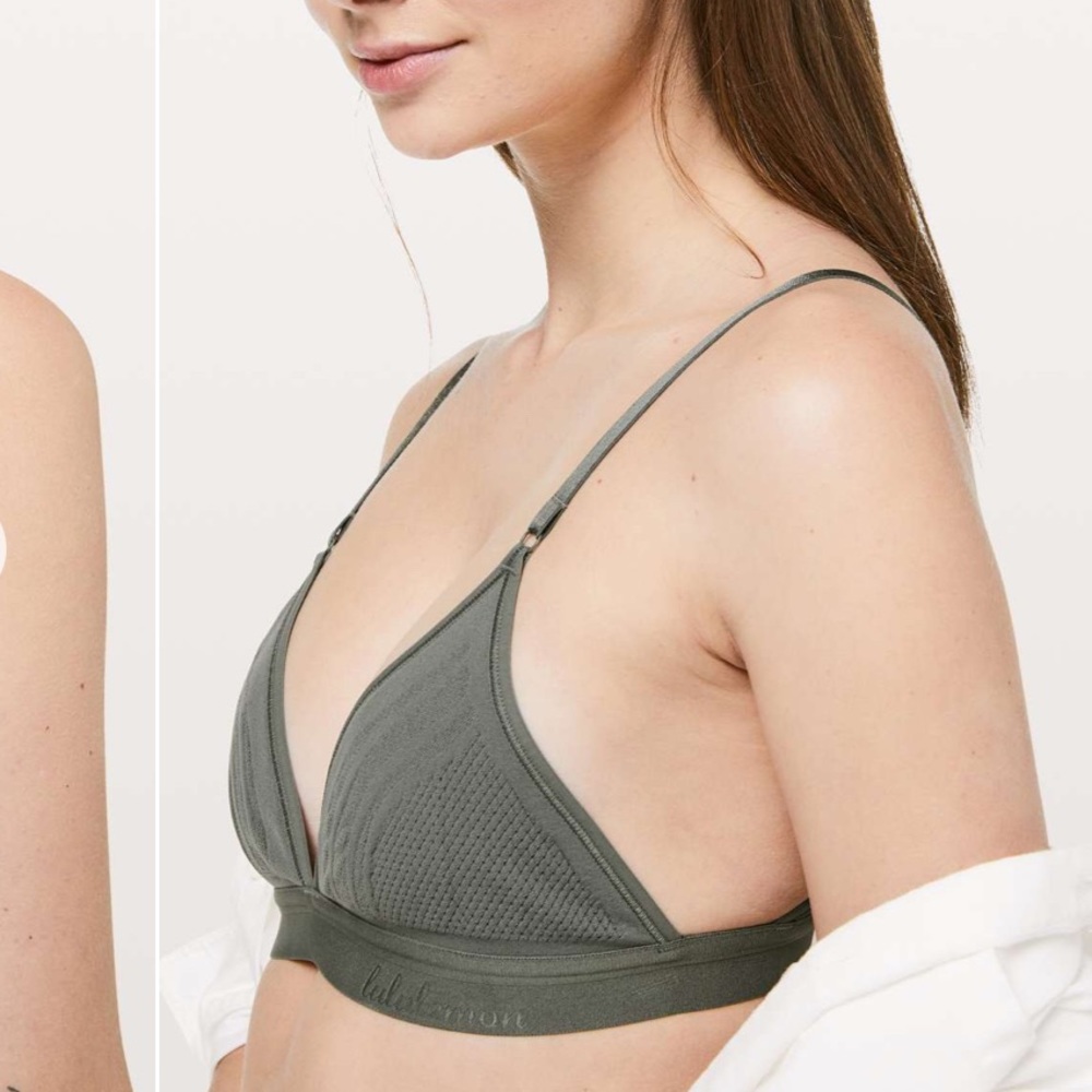 EUC Lululemon Uncover Me Bralette, Sage, Sz M
